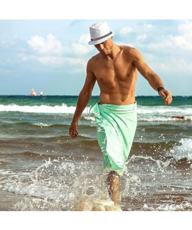 PAMUKLU Oversized Beach Towel - Quick-Drying & Sand-Resistant - Perfect for Beach, Pool, Yoga, Travel - Premium Cotton Design (Blue Sky) - Buy Online on GoSupps.com