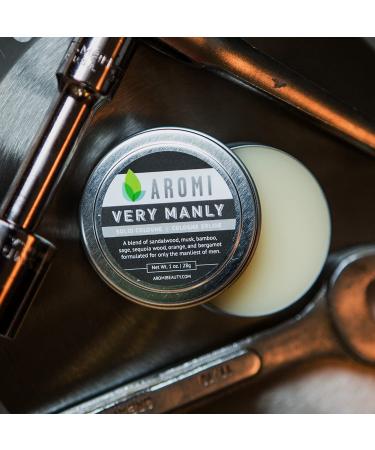 Fresh Woodsy Solid Cologne for Men | 1.0 oz Aromi 5 (Very Manly) | Vegan & Cruelty-Free | Portable & Travel-Friendly | Stocking Stuffer - Buy Online on GoSupps.com