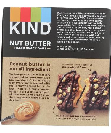 KIND Nut Butter Filled Bar - Chocolate Peanut Butter (4 Pack, 1.3 oz each) | Healthy Snack - Buy Online on GoSupps.com