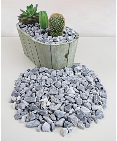 Landare Gray Pebble Stones 1.8kg - Decorative Garden Gravel for Vases & Home Decor (8-12 mm) - Buy Online on GoSupps.com