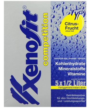 Xenofit Carbohydrate Drink Competition 5 x 42g for 500ml Citrus Fruit