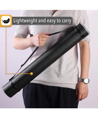 Mr. Pen Black Extendable Poster Tube with Strap - Telescoping Art & Poster Transport Tube for Storage and Carrying - Ideal for Blueprints and Posters - Buy Online on GoSupps.com