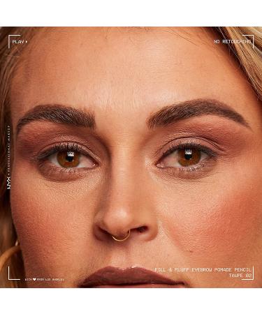 NYX Fill & Fluff Eyebrow Pomade Pencil in Taupe - Pack of 1 - Buy Online on GoSupps.com