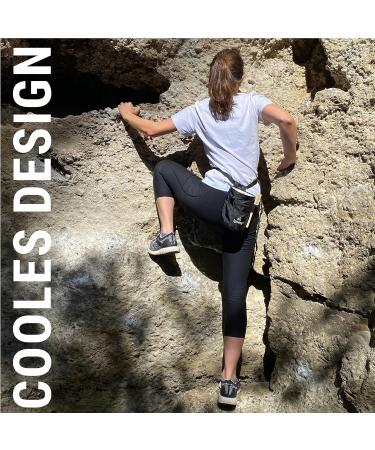 Igoera Chalk Bag for Climbing & Bouldering - Robust Dustproof Adjustable Fastening Belt Enhanced Grip & Safety - Black - Buy Online on GoSupps.com