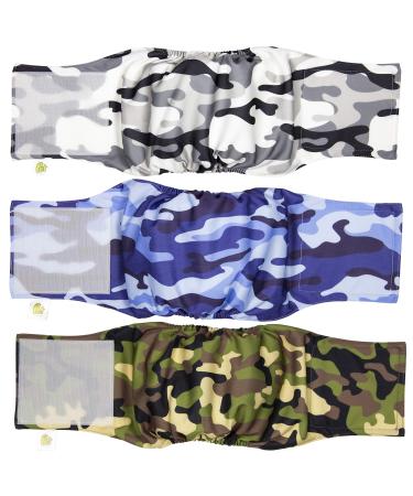 Diapers for male dogs 3 pieces (CAMO S) CAMO S