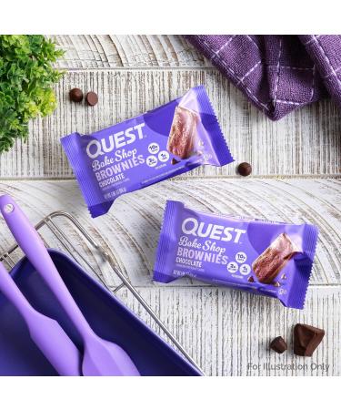 Quest Nutrition Bake Shop Chocolate Brownies 10g Protein 2g Net Carbs 1g Sugar Protein Snack 10 Count 1 Count (Pack of 10) - Buy Online on GoSupps.com