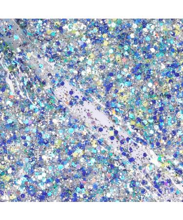 Blue Sky Christmas Kids Nail Varnish Bauble - Snowman Blue Multicolour Glitter 5ml - Buy Online on GoSupps.com