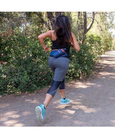 Nspire Hydration Waist Pack with 18oz Flask | Running Hiking Walking Camping Cycling | True Navy/Tigerlily - Buy Online on GoSupps.com