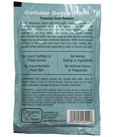 Abra Therapeutics Cellular Detox Bath 3 oz - Counter Display Pack - Buy Online on GoSupps.com