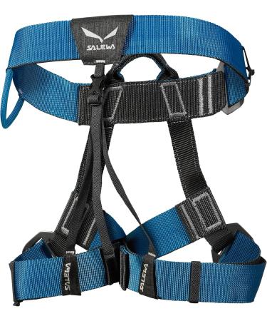 Salewa VIA FERRATA EVO Harness - Carbon/Polar Blue (M-XXL) | Premium Climbing Gear for Adventurers - Buy Online on GoSupps.com