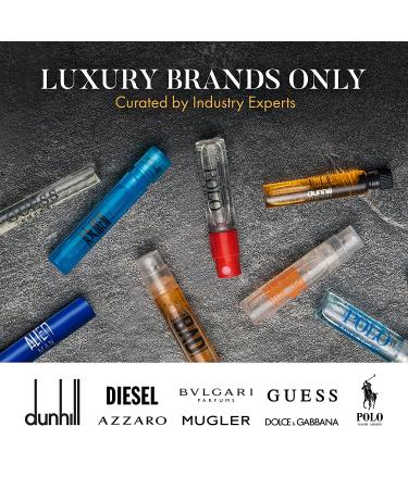 Infinite Scents Men's Cologne Sampler Set - 10 Designer Fragrances + Pocket-Sized Pouch | Travel-Size Cologne Samples Gift Set - Buy Online on GoSupps.com