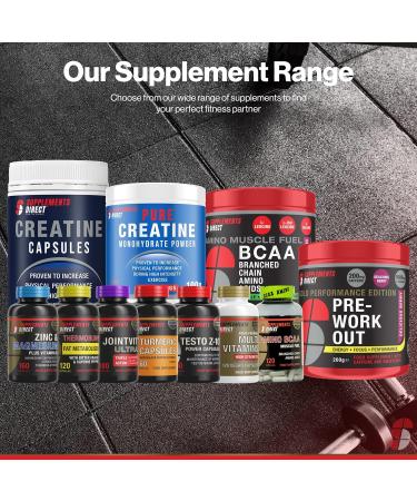 Supplements Direct - Testo-Z10 High Strength Capsules - 90 Capsules - Testosterone Supplements for Men - Zinc Supplements - Muscle Supplements - Testosterone Boosters - for Performance & Endurance - Buy Online on GoSupps.com