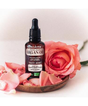 TAZOUKNITE Organic Argan Oil - 100% Pure Cold Pressed Carrier Oil from Morocco for Hair, Skin & Face - Buy Online on GoSupps.com