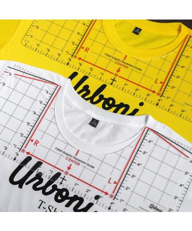 Tshirt Ruler Guide for Vinyl Alignment - Center Designs with Tee Shirt Alignment Tool - Heat Press and Cricut Compatible - 1 Pack - Buy Online on GoSupps.com