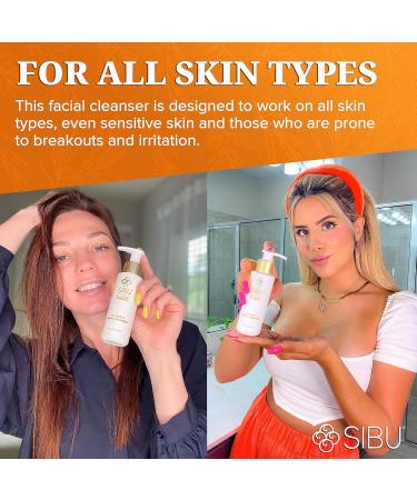 Sibu Sea Buckthorn Facial Cleanser - Premium 4oz Face Wash Moisturizes Skin Reduces Blemishes & Removes Makeup - Buy 2 Pack Online - Buy Online on GoSupps.com