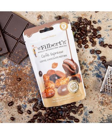 Mr Filbert's - Caf Espresso Chocolate & Nut Mix 8 x 75g - Buy Online on GoSupps.com