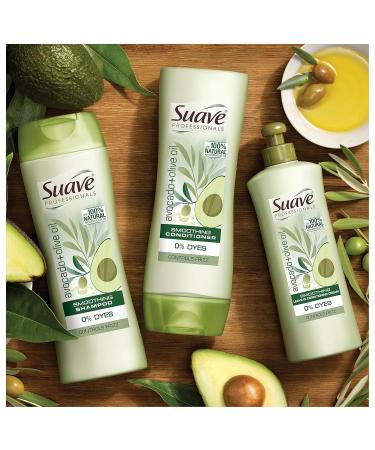 Suave Professionals Shampoo with Avocado + Olive Oil | 12.6 oz - Nourishing Hair Care for all Hair Types | International Shipping Available - Buy Online on GoSupps.com