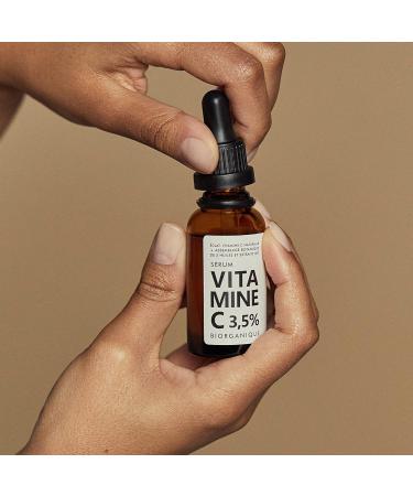 VITAMIN C Face Serum | 100% natural | With Organic Jojoba Oils + Organic Rosehip/Organic Licorice Extracts + Organic Marshmallow | Radiant/even complexion + Anti-Dark Spots + Elasticity | 30ml/9 ingredients - Buy Online on GoSupps.com
