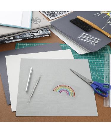 Cardstock 12x12 Variety Pack 60 Sheets | Premium 80lb Textured Scrapbook Paper | Double Sided Card Stock for Crafts | Black & Gray - Buy Online on GoSupps.com