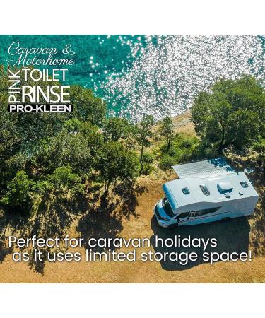 Pro-Kleen Caravan Toilet Chemical Blue 2L & Pink 2L Rinse Fluid - Eco-Friendly & Formaldehyde Free Cleaner for Caravan & Motorhomes - 20 Treatments - Buy Online on GoSupps.com