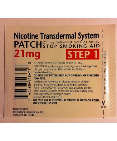 Rugby Nicotine Transdermal System Patch Step 1 - 21 mg (14 Patches) - Buy Online on GoSupps.com
