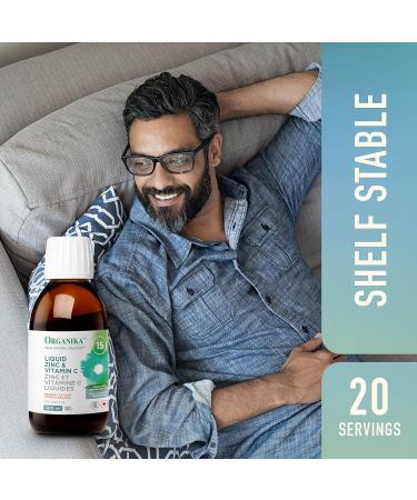 Organika Liquid Zinc and Vitamin C - Orange Flavour - Immunity Support- 300 ml (Pack of 1) - Buy Online on GoSupps.com