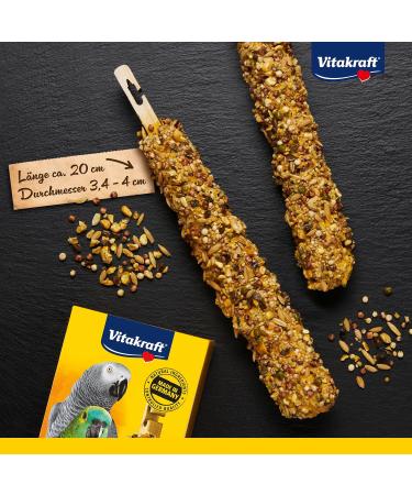 Vitakraft Crackers for Parrots - Honey & Anise Snack Sticks No Added Sugar (2 Pieces) - International Shipping Available - Buy Online on GoSupps.com