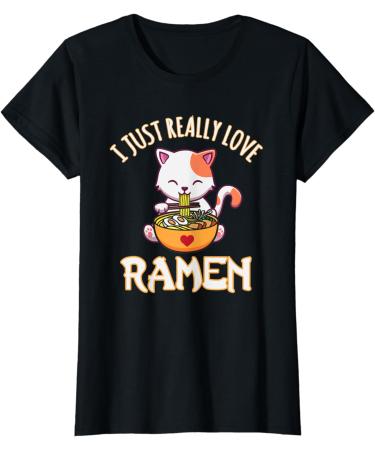 Funny Love Ramen Japanese Kawaii Anime Noodles T-Shirt