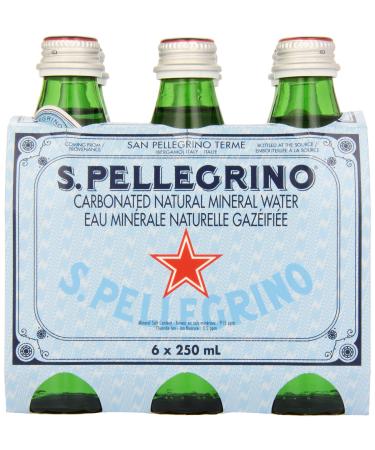 San Pellegrino Sparkling Mineral Water 250 ml (Pack of 6)