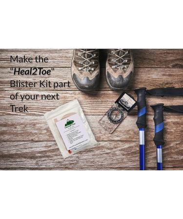 Heal2Toe Hiker's Kit for Foot Sores - Trek Kit | Fast Relief for Foot Sores - Buy Online on GoSupps.com