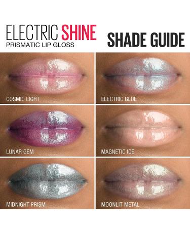 Maybelline Lip Studio Electric Shine Prismatic Lip Gloss in Electric Blue - 0.17 fl. oz - Buy Online on GoSupps.com