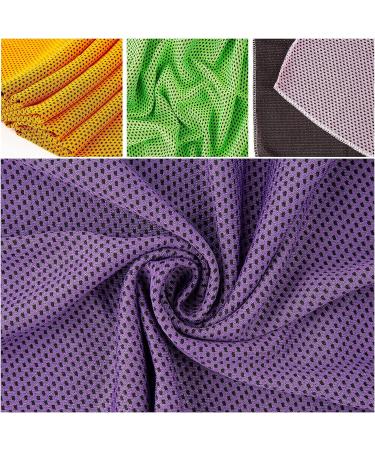Ponpon 10pcs Cooling Towel Bundle - Microfiber Towels for Neck, Face, Gym, Travel, Yoga, Camping, Running - 10 Colors Pack - Buy Online on GoSupps.com