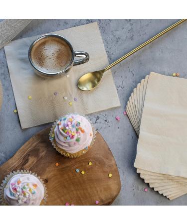 Ibambo 250 Pack 2-Ply Bamboo Everyday Napkins - Ecofriendly & Compostable - 6.5x6.5 Inch Folded Disposable Napkins for Events & Dining - Buy Online on GoSupps.com