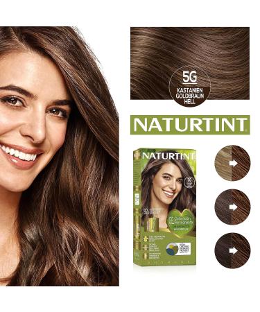 Natureint Biobased Hair Color No Ammonia 5G Chestnut Brown Light - 3 Pack | 510ml - High Natural Ingredients - Buy Online on GoSupps.com