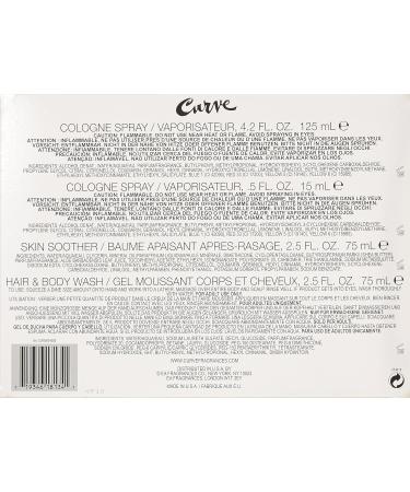 Curve Fragrance Set 4 Count 4.7 Fl Oz (Pack of 1) - Buy Online on GoSupps.com