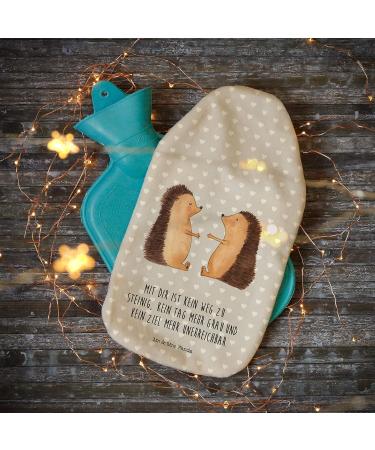 Mr. & Mrs. Panda Warm Hedgehog Love Bottle | Ideal Gift for Friends Husbands Weddings | Cozy Heat Bottle & Gray Grain Pillow Cover - Buy Online on GoSupps.com