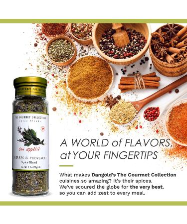 Gourmet Collection Herbes De Provence Spice Blend with Lavender - Salt-Free Seasoning for Chicken, Fish, and Soups - 156 Servings - Buy Online on GoSupps.com