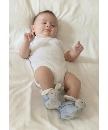 Kaloo Plume Booties Rabbit - Blue | Size 0/3m - Buy Online on GoSupps.com