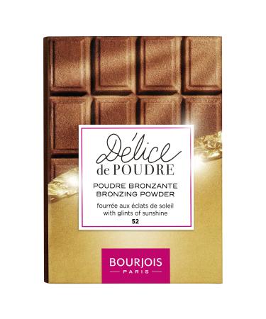Bourjois Delice De Poudre Bronzer Bronzing Powder 52 Taned and Dark Complexions 16g Tanned/Dark Bronze
