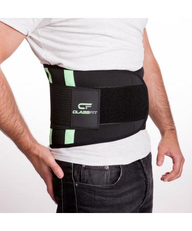 Back bandage for everyday life and sport |The reliable back support belt protects against injuriesDouble closure for the perfect seat of the back support |Modern back belt in 5 sizes (size: l) L (86 to 95cm)