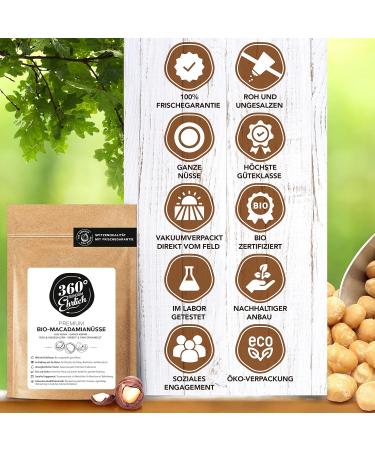 Buy MacadamiaS ns Bio Certified Macadamia Nuts | Natural & Unsalted | Whole Cores | 1 kg | Fairly Traded from Kenya - Buy Online on GoSupps.com