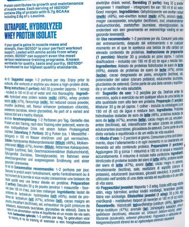 Dymatize ISO 100 Cookies & Cream 900g - Premium Whey Protein Hydrolysate & Isolate Powder for Muscle Growth & Recovery - International Shipping Available - Buy Online on GoSupps.com