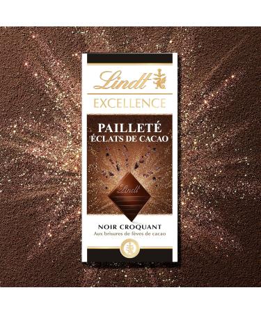  Lindt Lindt - EXCELLENCE Glitter Cocoa Shards Tablet - Dark Chocolate - 100g 100g - Buy Online on GoSupps.com
