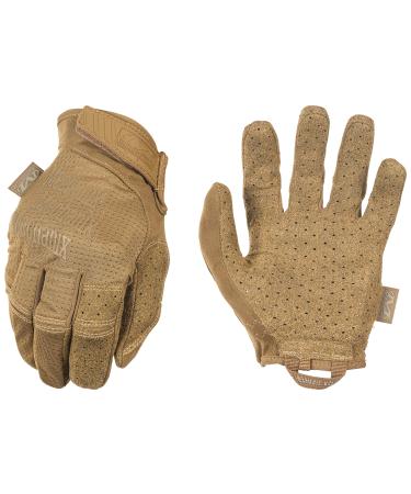 Mechanix Wear: Tactical Specialty Vent Tactical Gloves, Touch Capable, High Dexterity, Gloves for Airsoft, Paintball, and Field Work, Work Gloves for Men (Brown, Large) Large Brown
