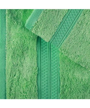 Hotel & Spa Quality Bamboo/Cotton Hand Towels - Set of 6, River Blue, 16x30 - Super Soft & Absorbent - Buy Online on GoSupps.com