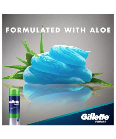Buy Gillette Series Shaving Gel for Sensitive Skin - 7 Oz | Multicolor - Fast International Shipping - Buy Online on GoSupps.com