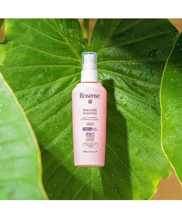 Rosense Rose Water Spray - 100% Natural Moisturizing Facial Water for Cleaning & Care - 100ml | International Shipping - Buy Online on GoSupps.com