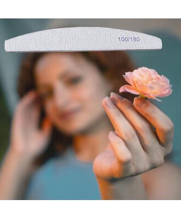 10X Professional Nail Files 100/180 Grit Double Sided Emery Board Washable Fingernail Buffering Nail Files Styling Tools for Nails Toe Pet Fingernails - Buy Online on GoSupps.com