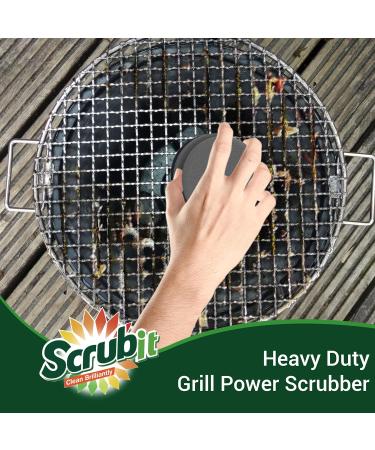 Easy Off Heavy Duty Degreaser Cleaner Spray 32 oz & Bristle Free BBQ Grill Cleaning Brush - Fast Grease & Grime Removal - Buy Online on GoSupps.com