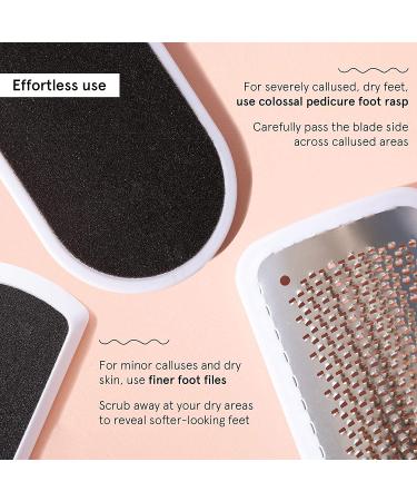 Grace & Stella Foot Files Set - Effective Pedicure Tools for Smooth Feet (0.42 lbs) - Buy Online on GoSupps.com